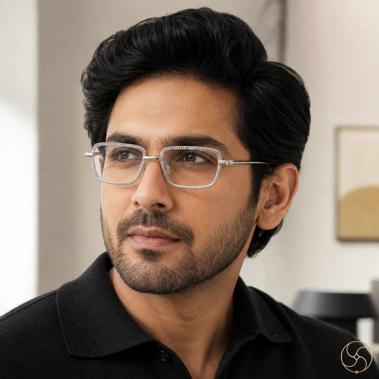 996 Silver Tensor Spectacle Frame