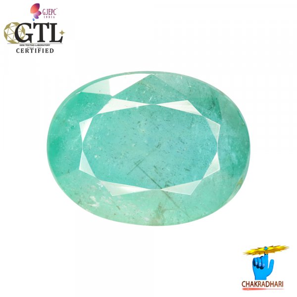 Image of 7.69 Carats Emerald Gemstone With Ring Or Pendant – पन्ना रत्न