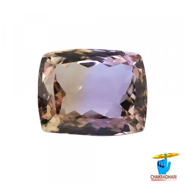 Image of 8.25 Carats Ametrine Gemstone Stone With Silver Ring Or Pendant - रत्न सुनकटैला