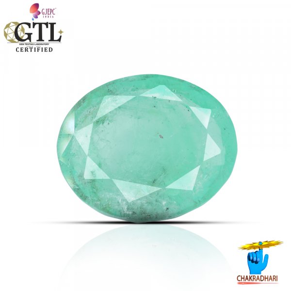 Image of 18.55 Carats Emerald Gemstone With Ring Or Pendant – पन्ना रत्न