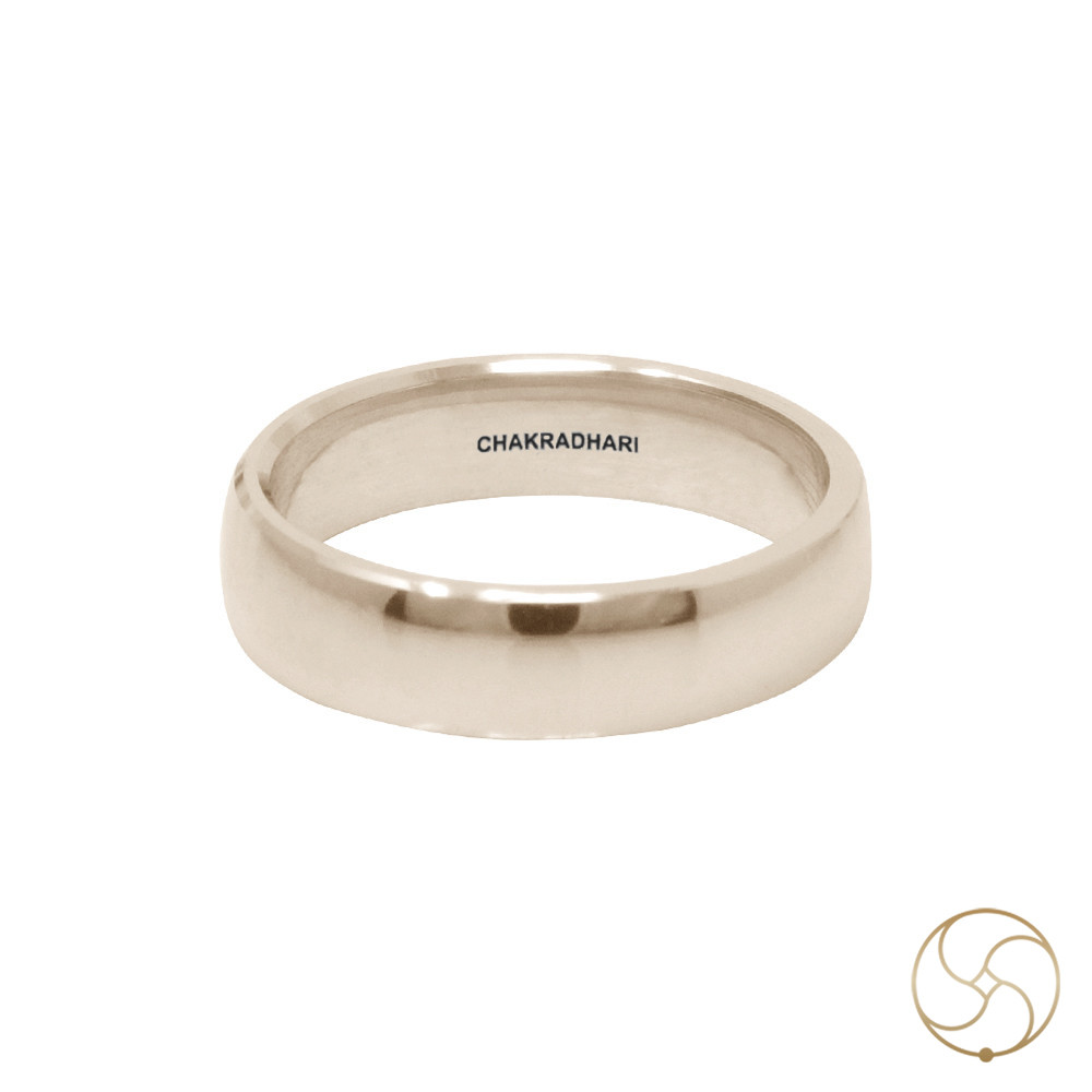 Phool Bronze Lathe Half Round  Ring  -       6gm