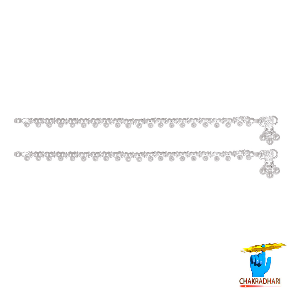 996 Silver Childrens Anklet-   
