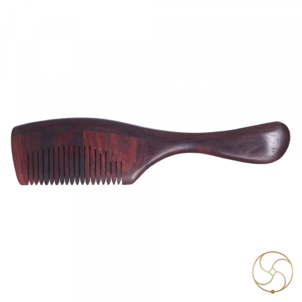 Image of Red Sandalwood Comb with Handle 4.4 cm by 18.1 cm