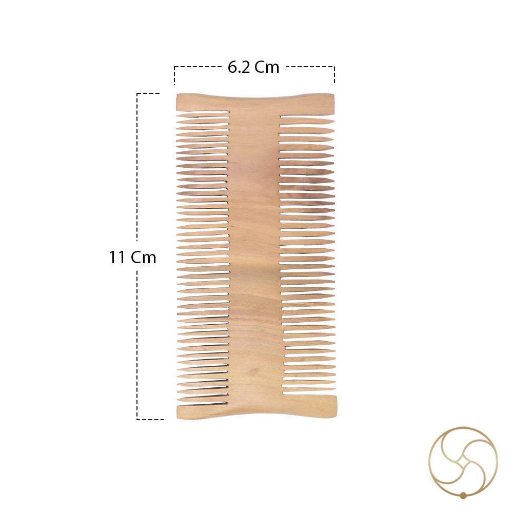 Ayurvedic Dual-Sided Sandalwood Comb 11 cm by 62 cm