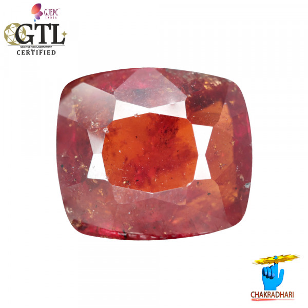 Image of 14.43 Carat Garnet Gemstone With Ring Or Pendant – गोमेद रत्न