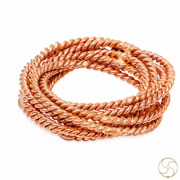 Image of 99.9% Nepaliya Copper Tensor Torus Coil for Glass or Pocket