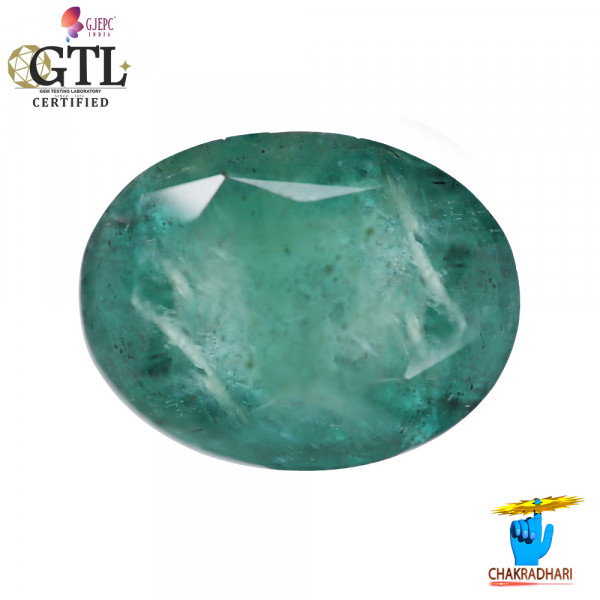 Image of 8.61Carats Emerald Gemstone With Ring Or Pendant – पन्ना रत्न