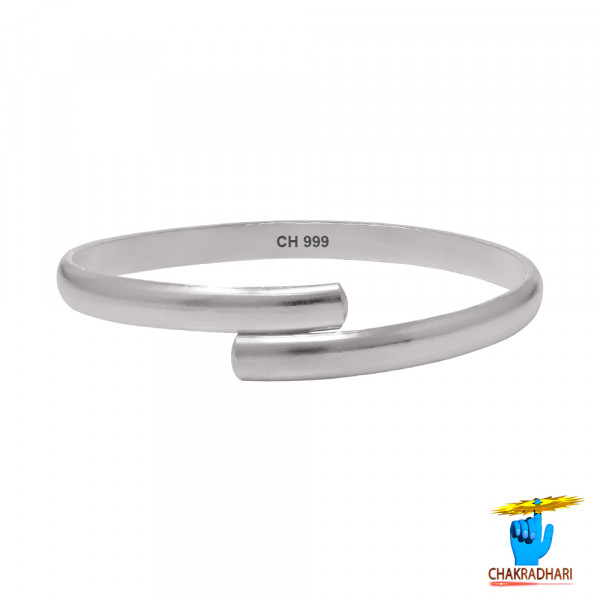 Image of 99.9% Silver Leg Bangle 65 grams - चाँदी पैर कड़ा