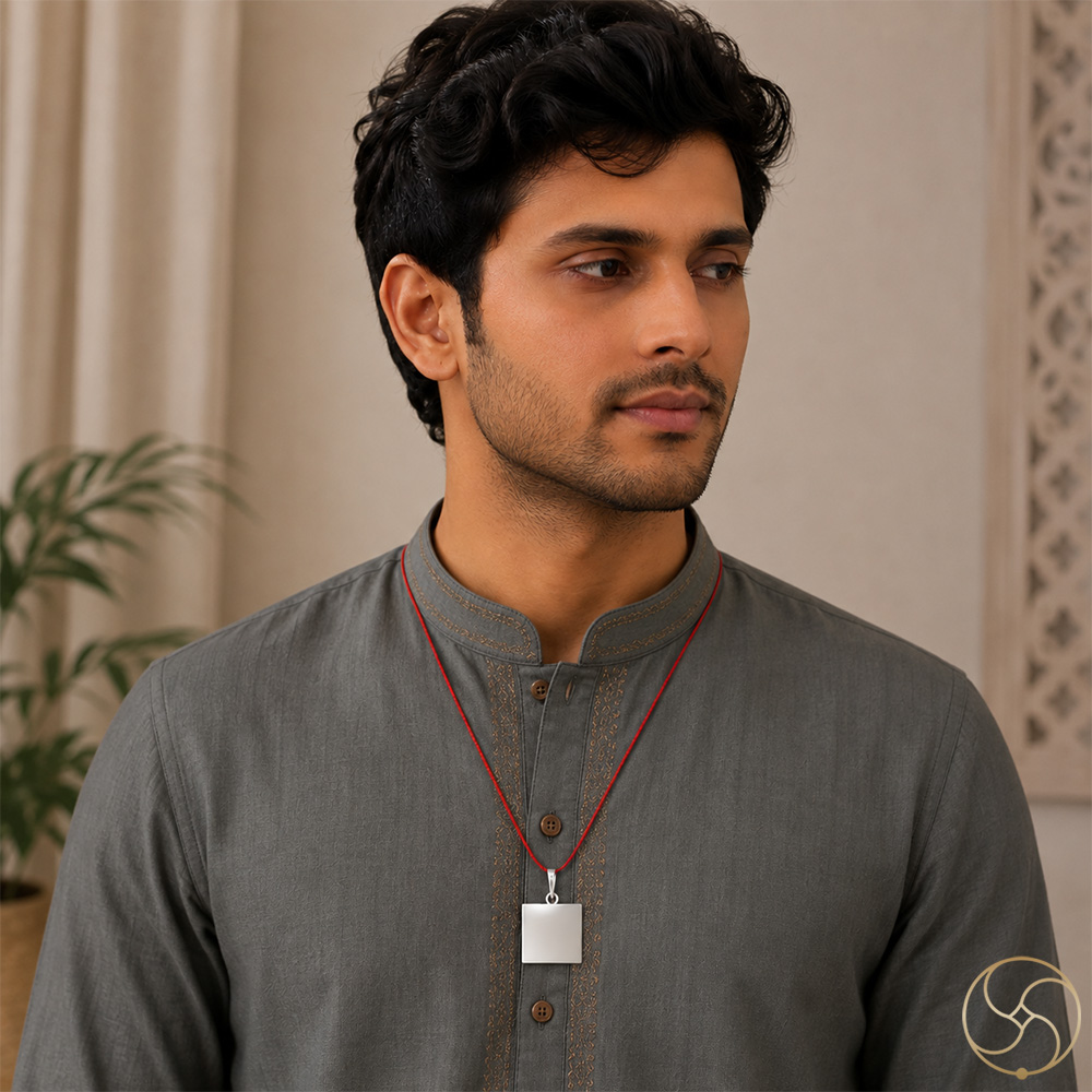 996 Silver Square Pendant