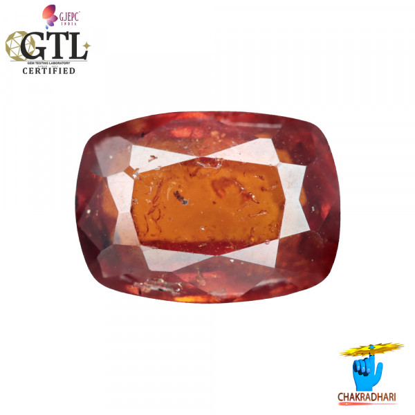 Image of 5.18 Carat Garnet Gemstone With Ring Or Pendant – गोमेद रत्न
