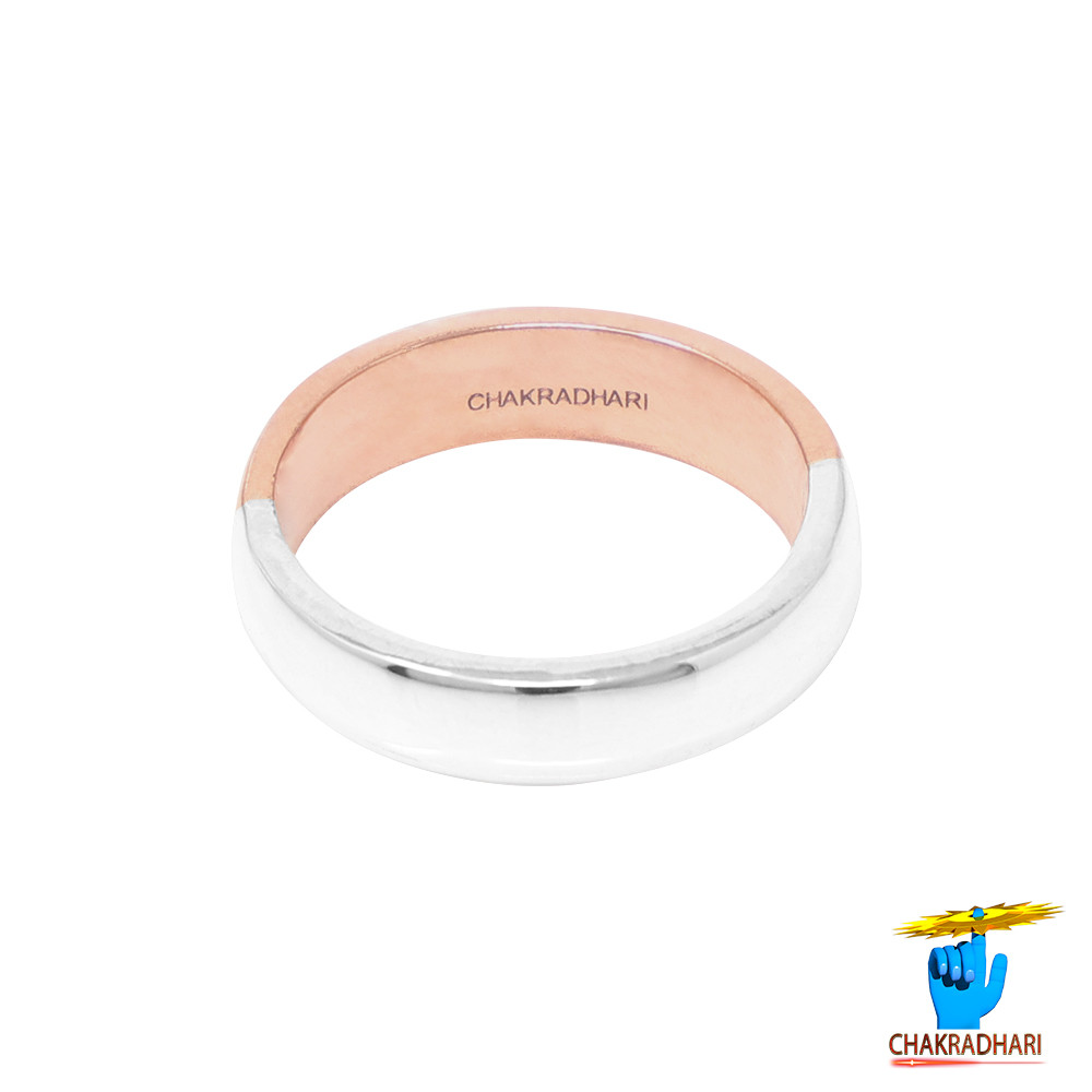 999 Silver Copper Combine Ram Shyam Ring - -   