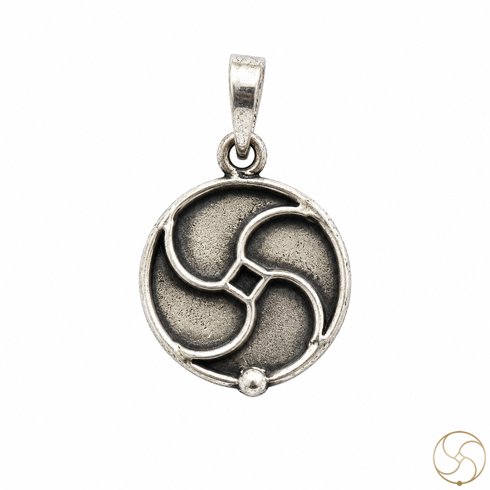 996 Silver Chakradhari Logo Pendant
