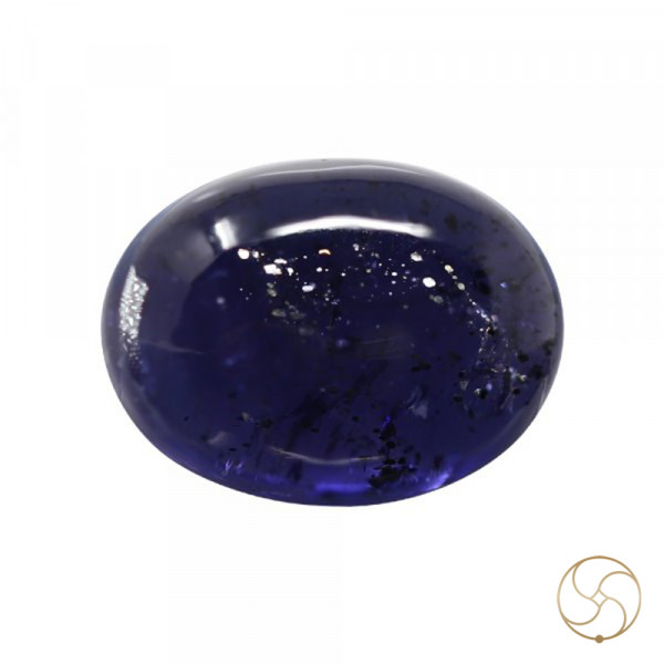 Image of 10.97 Carats Iolite Gemstone With Silver Ring Or Pendant - काका नीली रत्न