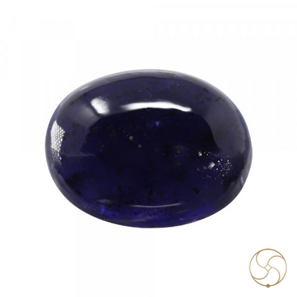 Image of 10.91 Carats Iolite Gemstone With Silver Ring Or Pendant - काका नीली रत्न