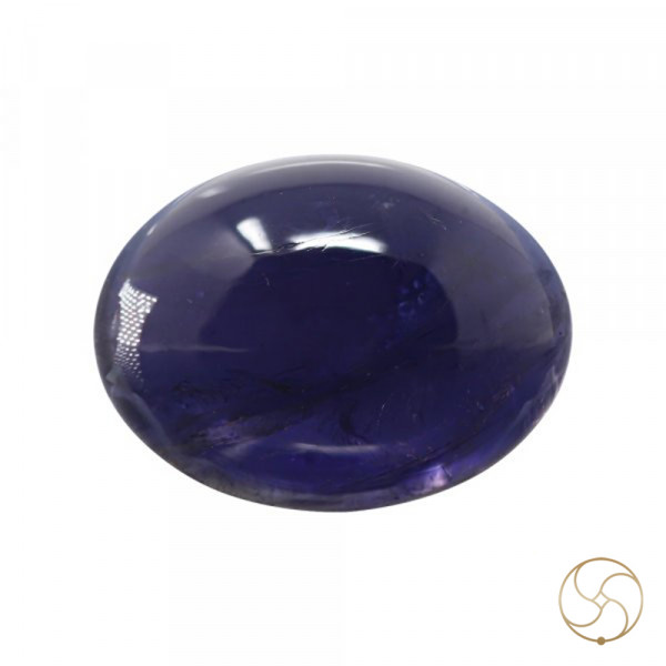 Image of 8.63 Carats Iolite Gemstone With Silver Ring Or Pendant - काका नीली रत्न