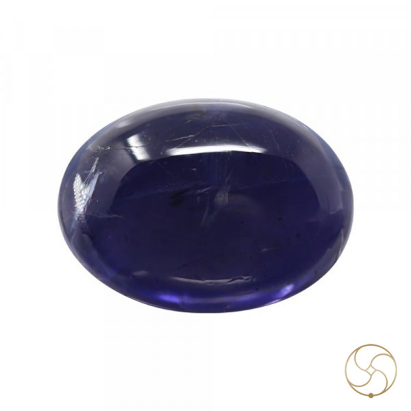 Image of 6.85 Carats Iolite Gemstone With Silver Ring Or Pendant - काका नीली रत्न