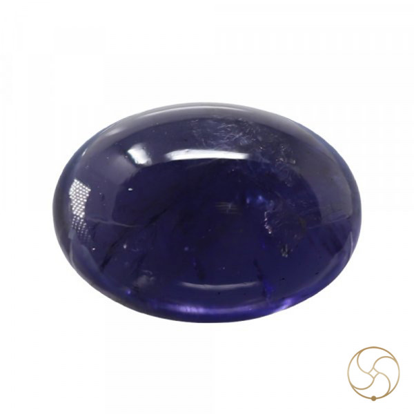 Image of 6.62 Carats Iolite Gemstone With Silver Ring Or Pendant - काका नीली रत्न