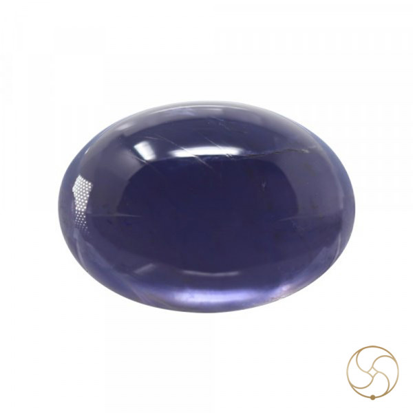 Image of 6.48 Carats Iolite Gemstone With Silver Ring Or Pendant - काका नीली रत्न
