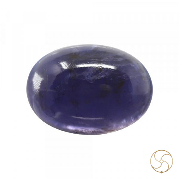Image of 6.15 Carats Iolite Gemstone With Silver Ring Or Pendant - काका नीली रत्न