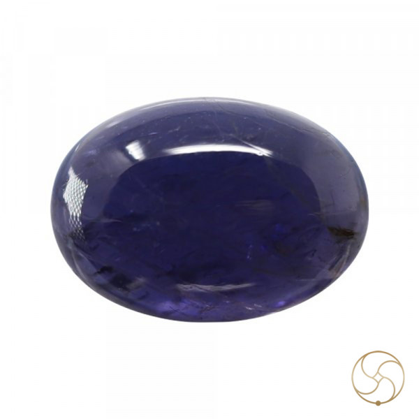 Image of 5.74 Carats Iolite Gemstone With Silver Ring Or Pendant - काका नीली रत्न