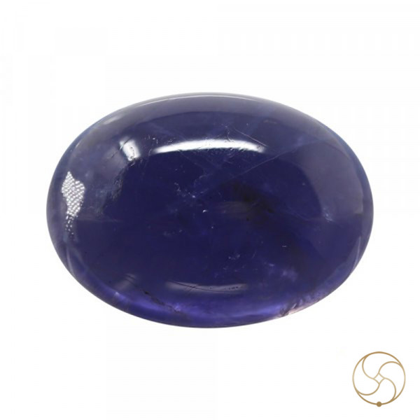 Image of 6.09 Carats Iolite Gemstone With Silver Ring Or Pendant - काका नीली रत्न