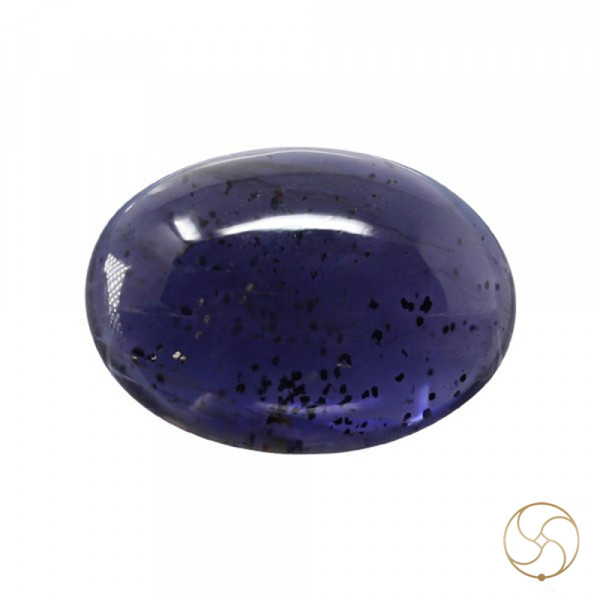 Image of 4.58 Carats Iolite Gemstone With Silver Ring Or Pendant - काका नीली रत्न
