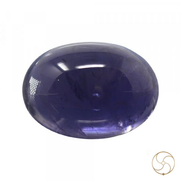 Image of 5.76 Carats Iolite Gemstone With Silver Ring Or Pendant - काका नीली रत्न