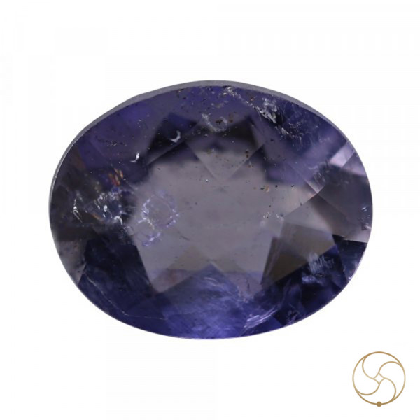Image of 4.08 Carats Iolite Gemstone With Silver Ring Or Pendant - काका नीली रत्न