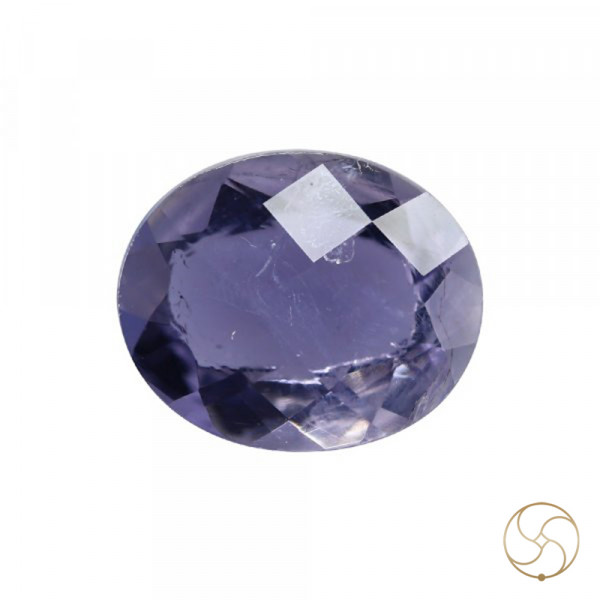 Image of 4.02 Carats Iolite Gemstone With Silver Ring Or Pendant - काका नीली रत्न