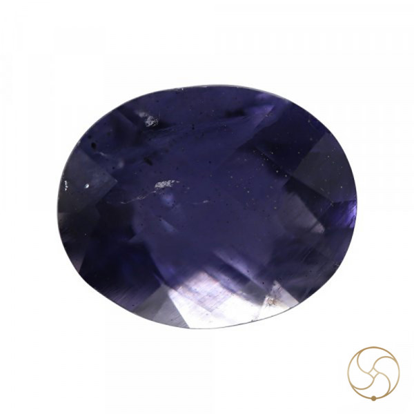 Image of 3.95 Carats Iolite Gemstone With Silver Ring Or Pendant - काका नीली रत्न