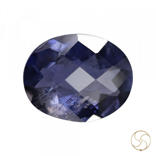 Image of 3.46 Carats Iolite Gemstone With Silver Ring Or Pendant - काका नीली रत्न
