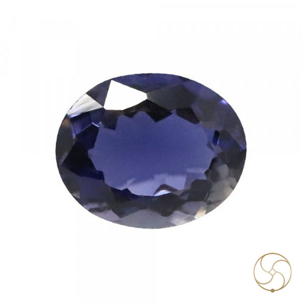 Image of 3 Carats Iolite Gemstone With Silver Ring Or Pendant - काका नीली रत्न