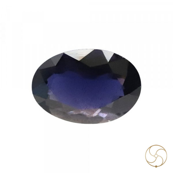 Image of 4.05 Carats Iolite Gemstone With Silver Ring Or Pendant - काका नीली रत्न
