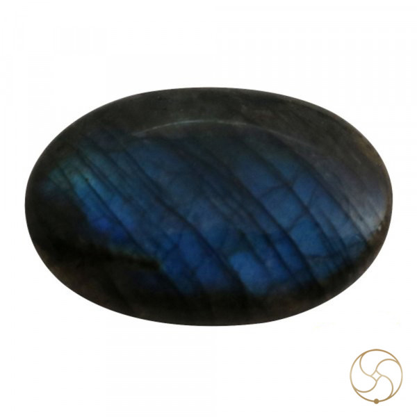 Image of 62.80 Carats Natural Labradorite Gemstone With Silver Pendant - प्राकर्तिक लैब्राडोराइट स्टोन