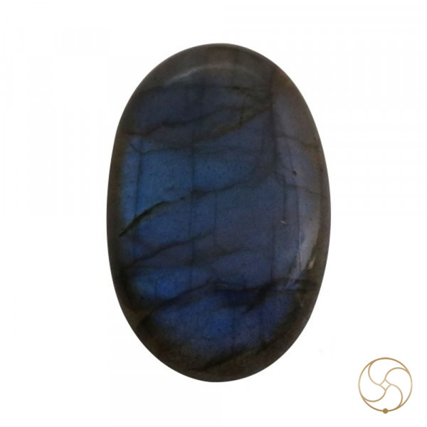 Image of 58.10 Carats Natural Labradorite Gemstone With Silver Pendant -प्राकर्तिक लैब्राडोराइट स्टोन