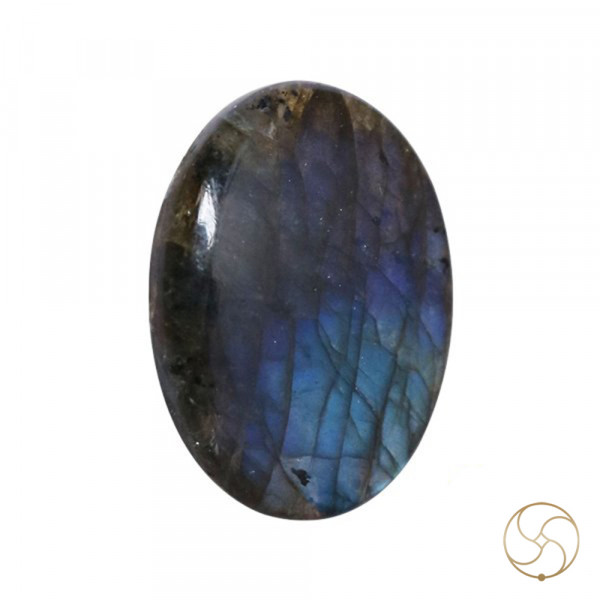 Image of 53.25 Carats Natural Labradorite Gemstone With Silver Pendant - प्राकर्तिक लैब्राडोराइट स्टोन