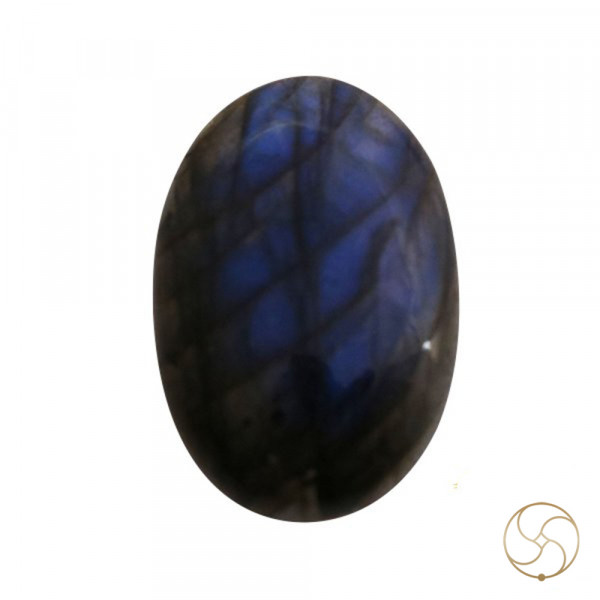 Image of 43 Carats Natural Labradorite Gemstone With Silver Pendant -प्राकर्तिक लैब्राडोराइट स्टोन