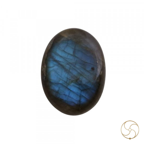 Image of 42.75 Carats Natural Labradorite Gemstone With Silver Pendant - प्राकर्तिक लैब्राडोराइट स्टोन