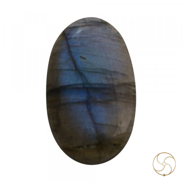 Image of 39.30 Carats Natural Labradorite Gemstone With Silver Pendant -प्राकर्तिक लैब्राडोराइट स्टोन