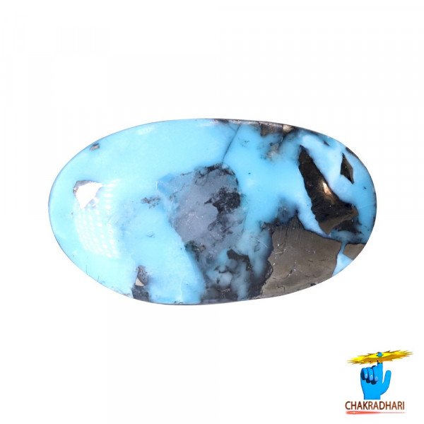 Image of 6.3 Carats Turquoise Irani Gemstone - पिरोजक, फ़िरोज़ा ईरानी रत्न