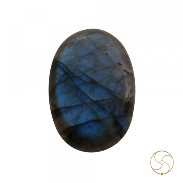 Image of 36.75 Carats Natural Labradorite Gemstone With Silver Pendant - प्राकर्तिक लैब्राडोराइट स्टोन