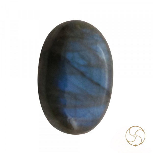 Image of 30.25 Carats Natural Labradorite Gemstone With Silver Pendant -प्राकर्तिक लैब्राडोराइट स्टोन