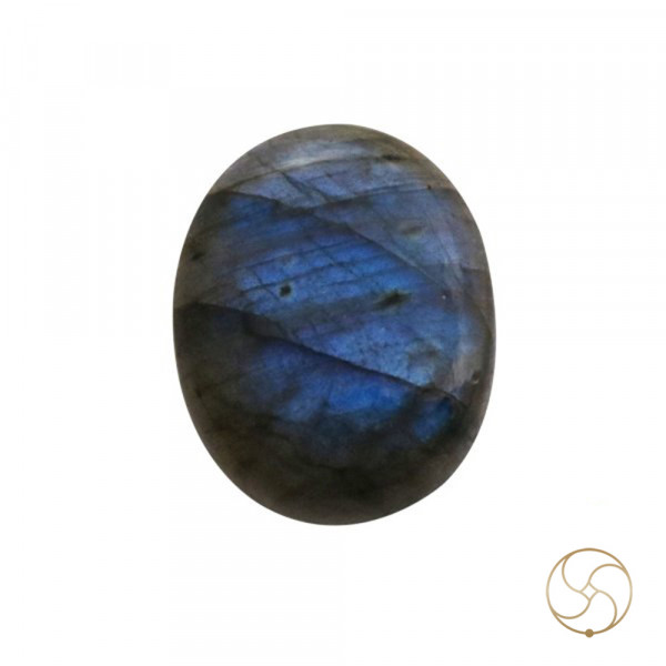 Image of 28.40 Carats Natural Labradorite Gemstone With Silver Pendant -प्राकर्तिक लैब्राडोराइट स्टोन