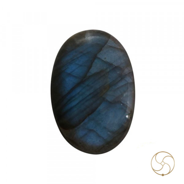 Image of 28.25 Carats Natural Labradorite Gemstone With Silver Pendant - प्राकर्तिक लैब्राडोराइट स्टोन
