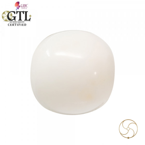 Image of 16.51 Carats White Coral With Ring Or Pendant - सफ़ेद मूंगा रत्न