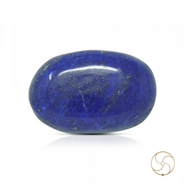 Image of 52.10 Carats Lapis Lazuli Gemstone With Silver Ring Or Pendant – लाजवर्त रत्न