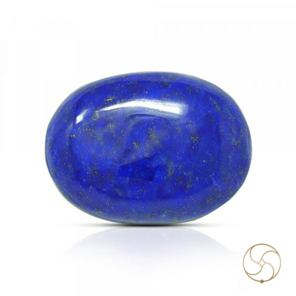 Image of 33.70 Carats Lapis Lazuli Gemstone With Silver Ring Or Pendant – लाजवर्त रत्न