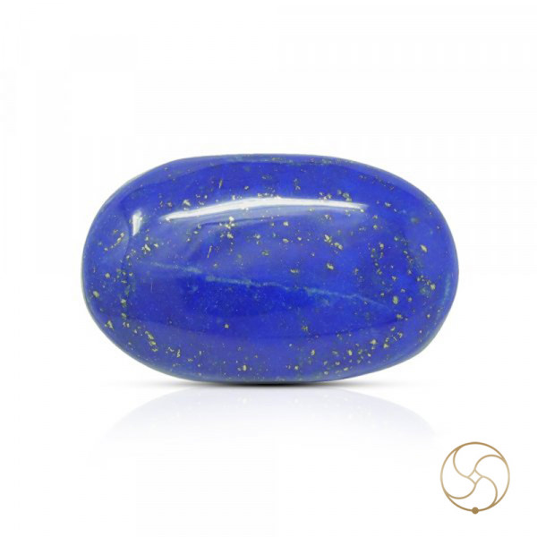 Image of 29.80 Carats Lapis Lazuli Gemstone With Silver Ring Or Pendant – लाजवर्त रत्न