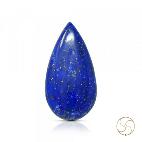 Image of 26 Carats Lapis Lazuli Gemstone With Silver Ring Or Pendant – लाजवर्त रत्न