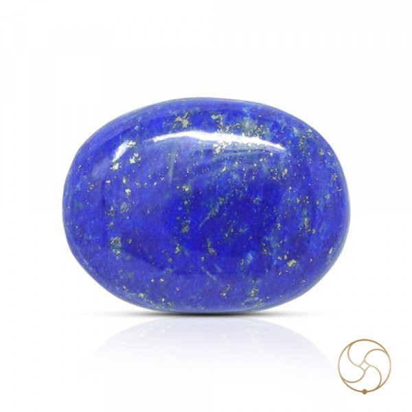 Image of 25.80 Carats Lapis Lazuli Gemstone With Silver Ring Or Pendant – लाजवर्त रत्न